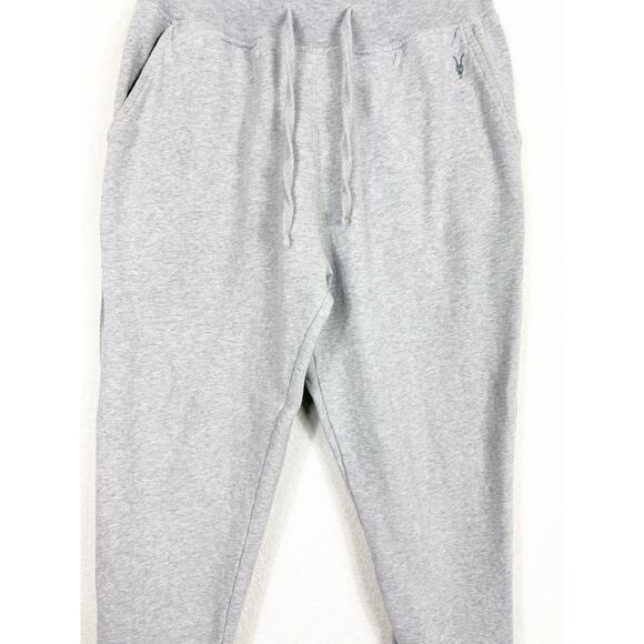 Allsaints Men’s Raven Cuffed Slim Fit Ramskull Sweatpants Medium Heather Gray - Picture 9 of 15